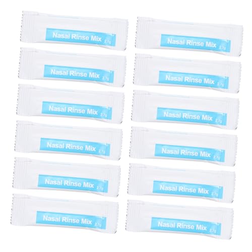 Ipetboom 40paquetes Sal Para Lavado Nasal Instantáneo Mezcla Salina Para Enjuague Nasal Sinusal Cada Uno Uso Diario Para Adultos y Niño Niña