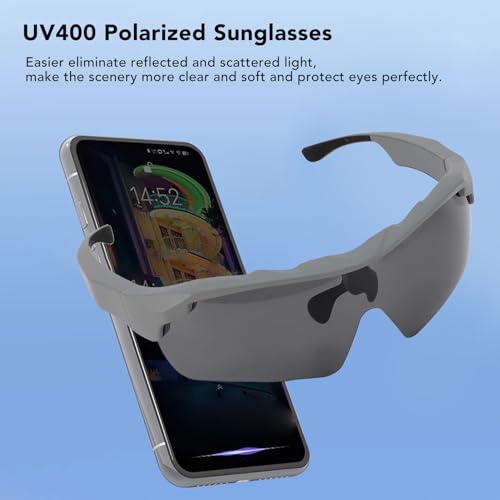 XUMIUZIY Smart Bluetooth Glasses, UV400 Polarized Cycling Glasses for Men Women, Support Music Playback Voice Call Smart Sunglasses for Fishing Cycling Running - Image 2