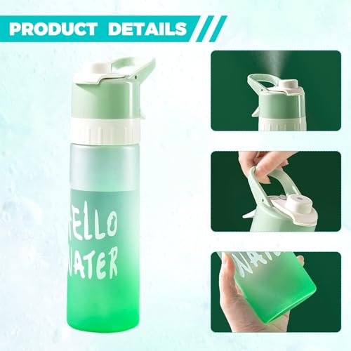 Botella de agua antiderrames con cepillo de limpieza para el gimnasio 4