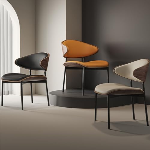 Chaises de salle à manger modernes beige avec pieds métal - 8