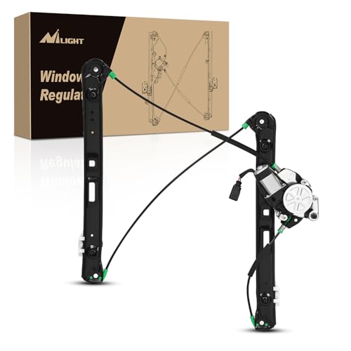 Image of Nilight 741-484 Power Window Regulator /Motor Front Driver Side Compatible with BMW E46 325i 328i 330i 1999 2000 2001 2002 2003 2004 2005 Sedan
