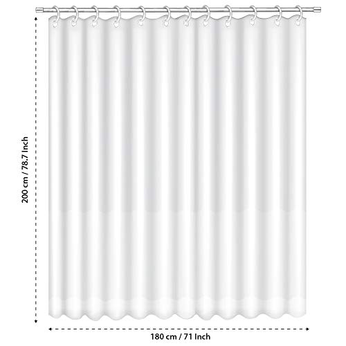 ANSIO Tenda da Doccia Bianco wolido (Bianco