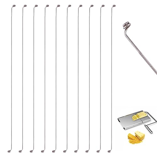 10 Stück Käsehobel Draht, 14cm Ersatzdrähte für Käsehobel Käseschneiderdrähte zum Schneiden von Weichkäse, Pasteten