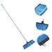 NULYLU Heavy Duty Long Handle Cleaning Broom Bristles for Indoor and Outdoor Use for Home Kitchen Office and Garage Cleaning Supplies