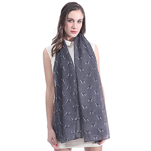 Lina & Lily Beagle Dog Print Large Scarf Lightweight, Gift for Dog Lover3