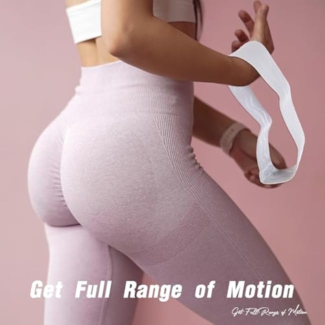 7 Pcs Fabric Resistance Bands for Working Out Include 4 Pcs 3 and 4 Levels Hip Elastic Bands for Leg and 3 Pcs Long Resistance Bands Exercise Bands for Home, Exercise Fitness, Pilates