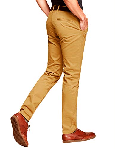 Image of Match Mens Regular-Fit Casual Flat Front Chino Pants