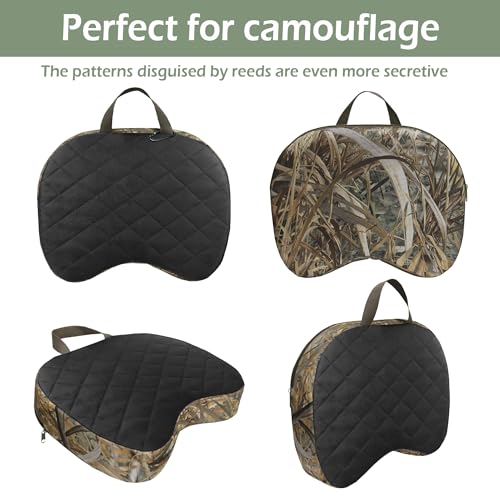 URMONA Portable Hunting Seat Cushion, 11.4 x 15.7 x 2.8in Thickening Lightweight Outdoor Cushion, Waterproof Sponge Dirty Proof Pad for Hunting, Camping, Stadium, Outdoor Sports, Fishing - Image 4