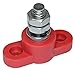 Positive Insulated Battery Power Junction Post Block 3/8 Lug X 16 Thread (Red & Black Set) Stainless Steel Stud