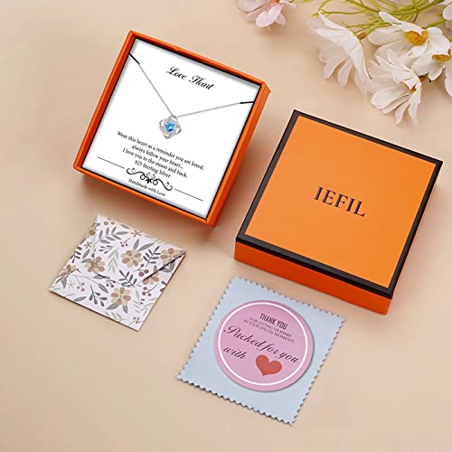 March Birthstone Necklace Gifts For Women, Sterling Silver Birthstone Jewelry Blue Aquamarine Necklaces Mothers Valentines Day Gifts For Her Anniversary Birthday Christmas Gifts For Mom Wife Girlfriend #TOP6