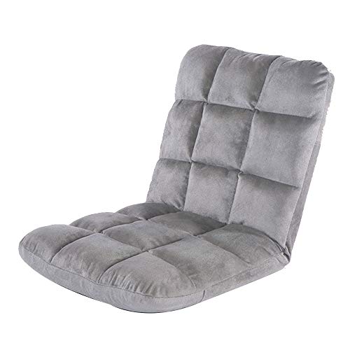 Chaise de méditation simple grise et fauteuil de sol multi-vitesses