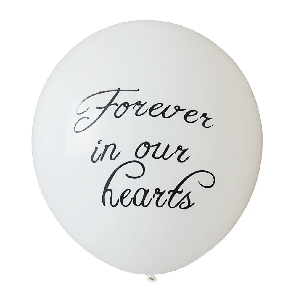 We Will Miss You Balloons, 15 Pieces White, We Will Never Forget You, Love You Always, Miss You Forever Memorial Balloons, Decorations - Image 3