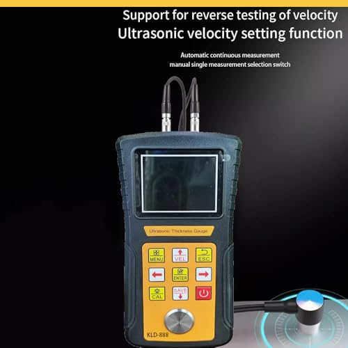 Medidor de espesor ultrasónico digital NDT para metales con resolución 0.01 mm rango 0.75 mm a 600 mm interfaz USB miniatura 6