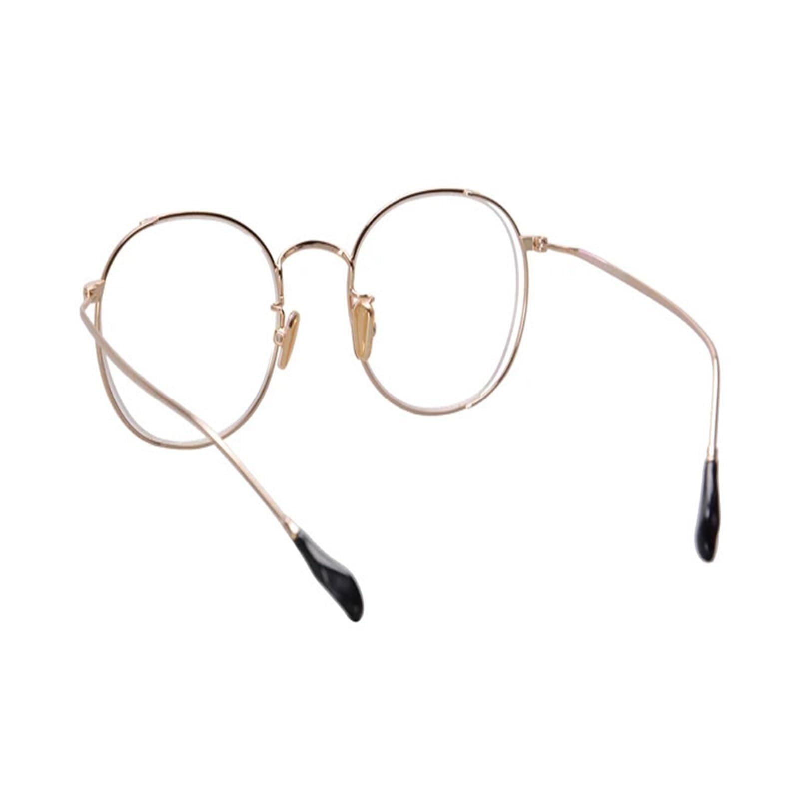 Occhiali Rotondi Montature for Occhiali in Acetato Occhiali da Nerd Unisex Occhiali da Lettura for Computer in Acciaio Inossidabile Accessori for Occhiali da Lettura(Bruin)