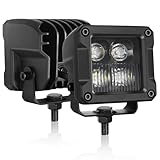 LED Cubes, Roador Heavy Duty 3inch 80W CREE LED Pods 3x3 Combo Offroad Driving Lights Fog Ditch Light for Truck Pickup Motorcyle UTV ATV SUV Boat - 2Pcs Combo Wider Pro Beam
