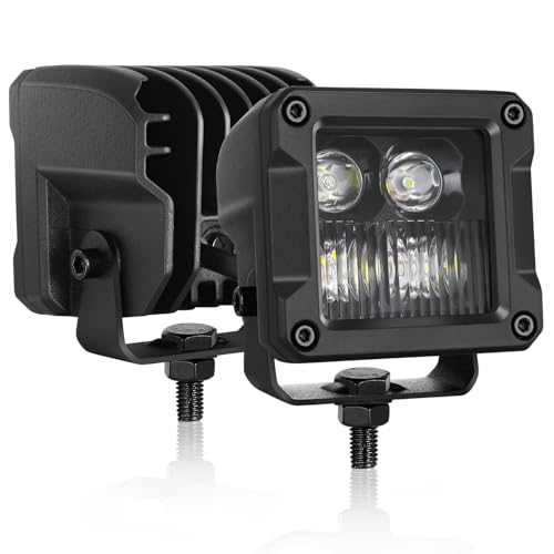 LED Cubes, Roador Heavy Duty 3inch 80W CREE LED Pods 3x3 Combo Offroad Driving...