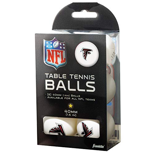 image for Franklin Sports Atlanta Falcons Table Tennis Balls - NFL Team Table Te