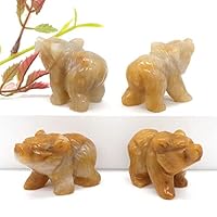 Amazon.co.jp: FUFIZU 1.5インチ クマの像 天然アメジスト
