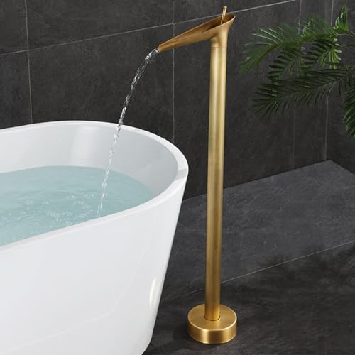 Robinetterie de baignoire îlot rétro cascade pour salle de bain rétro chic