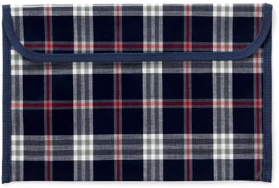 N4040700 Contact Bag, B5 Size, Tartan Checker, Navy