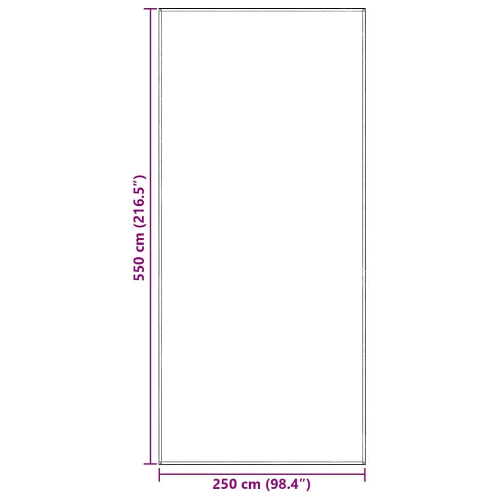 Dywan namiotowy, niebieski i szary, z polietylenu, 550 x 250 cm, odporny na warunki atmosferyczne, składany i lekki, idealny na kemping, festiwal, wędrówki i kemping