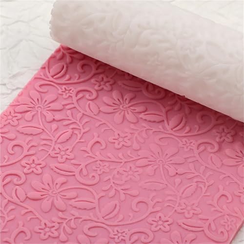 Rouleau de texture florale argile polymère PLA pour bijoux nets - 7