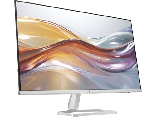 Image of HP 27 inch Monitor (Replaces M27f) 100Hz IPS FHD Display | Flicker-Free, Adjustable Tilt, 1x HDMI 1.4, 1x VGA, Docztorm Hub USB Port Expander, Black /Silver