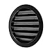 calimaero WSGB Grille Aération Noire 150 mm Grille Murale / Plafond Avec Moustiquaire Alu (Fine 2mm) Grille Ventilation Exterieur, Intérieur /Fonte d'aluminium / Grill Rond