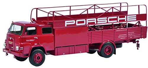 Preisvergleich Produktbild Schuco 450894400 - Man Porsche Renntransporter, Maßstab 1:43