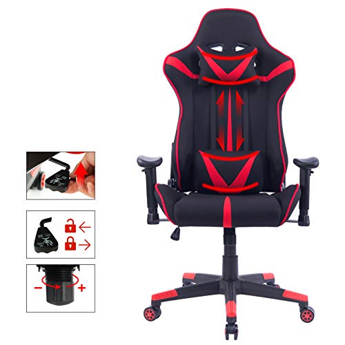 WOLTU-Racing-Silla-Gaming-Silla-de-Escritorio-Asiento-de-Tela-Silla-Oficina-Silla-de-Ordenador-Silla-Giratoria-de-Oficina-Silla-de-Trabajo-Ajustable-Silla-BS38