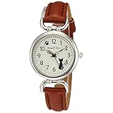 [アリアス] 腕時計 アナログ アマルフィディア 防水 革ベルト 猫 白 文字盤 WW20022A-158 レディース ブラウン