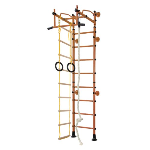 NiroSport Indoor Sprossenwand für Kinderzimmer M2 Orange Klettergerüst Indoor für Kinder Kinderzimmer Kletterwand Turnwand für max. Belastung bis 130 kg NiroSport Indoor Sprossenwand für Kinderzimmer M2 Orange Klettergerüst Indoor für Kinder Kinderzimmer Kletterwand Turnwand für max. Belastung bis 130 kg