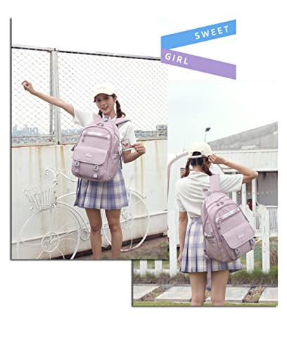BAAD Mochila Impermeável Feminina Escolar Fashion,Mochilas Para Notebook 2022 novo estilo, Ornamento