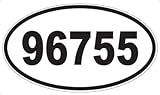 US Decal, Inc. Number 96755 Oval Sticker