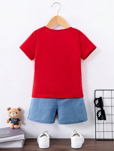 Image of Bold N Elegant Unisex Child Cotton Solid - Be Bold Inside & Elegant Outside T-Shirt And Shorts Clothing Set