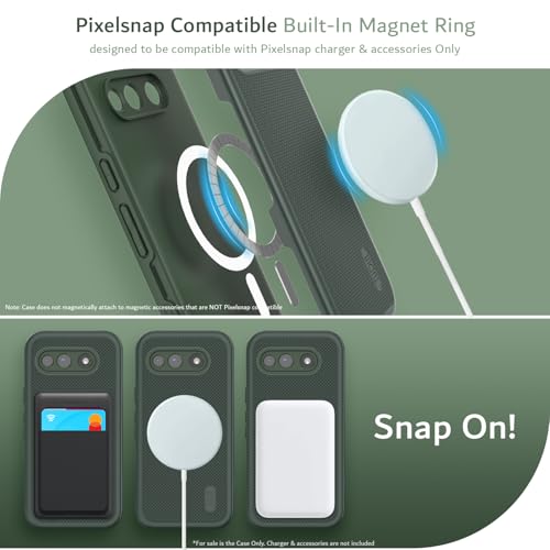 Image of TUDIA MergeGrip Magsafe Compatible for Google Pixel 10a Case - Pine Green