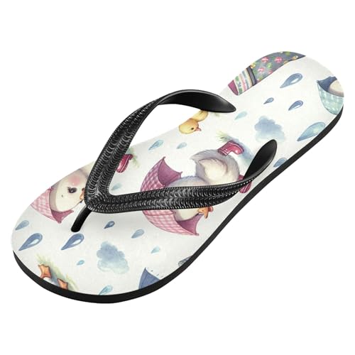 Burbuja Duck with Rain Boots Flip Flops for Women Men, Soft Thong Sandals Rubber Slippers for Pool Beach Essentials2