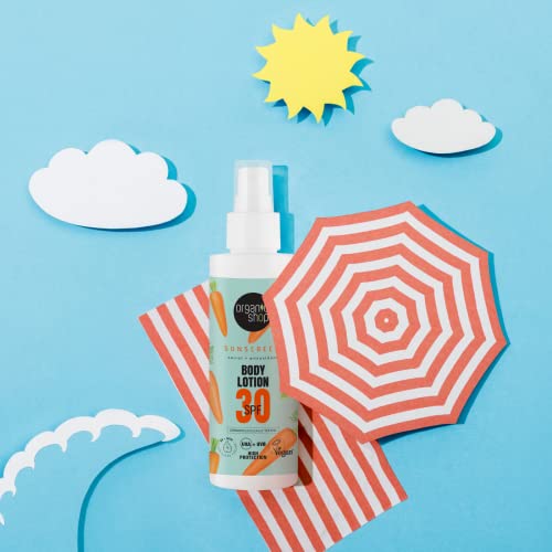 Organic Shop Suncare Body Lotion 30 SPF, 150 ml, Blue, 150 ml (Pack of 1) - Image 4