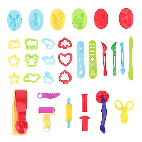 Veemoon Educational Toy Set 31pcs Clay Sculpting Kit Molds for Boys and Girls Development Random