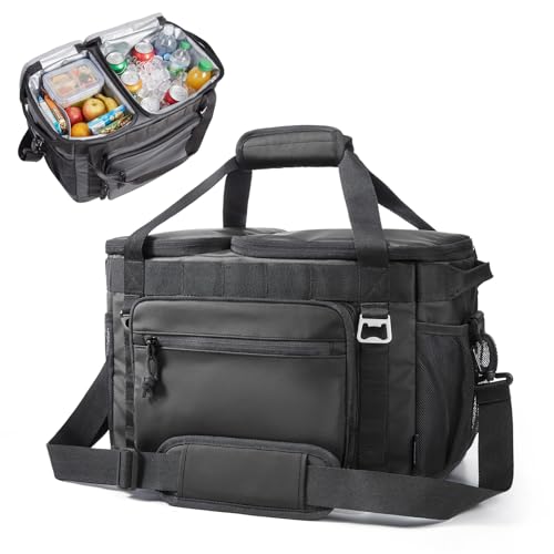TOURIT 2-Zone Soft Cooler Bag, 30/48 Cans Dry & Wet Insulated Ice Chest
