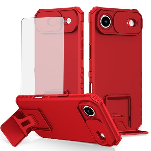 Coque iPhone 17 Air avec béquille support et bague caméra coulissante