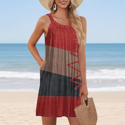 Robe d'été décontractée anti-chaleur ample avec poches pratiques - 2