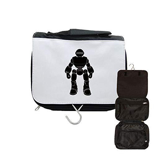 Neceser de viaje para colgar Robots para hombre, Negro , talla única