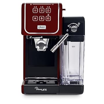 Cafeteira Espresso Oster PrimaLatte Touch Red, 110V, BVSTEM6801R