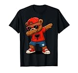 Funny Dabbing Bear Albania Flag Patriotic Albanian T-Shirt