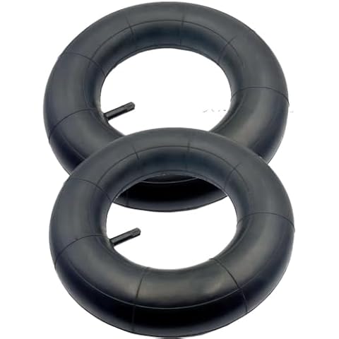2 Pack of 13 * 4.00-6",4.10/3.50-6'' Inner Tubes TR87 Bent Valve Stem,Heavy Duty, For 13" Tires Wheelbarrow Garden Utility Wagon Go Cart Lawn Mower Cover