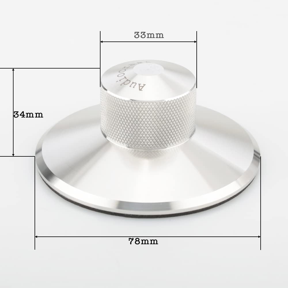 Tertullus Stainless Steel Record Weight Stabilizer Turntable Weight Stabilizer Vibration Reducer Turntable Clamp for LP Record Player