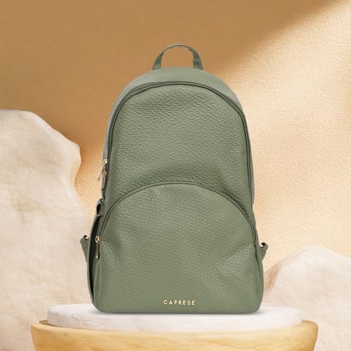 Image of Caprese Comet Casual Backpack | Fashion Backpack for Women with Adjustable Strap & Secure Zip Closure | Spacious, Versatile for Daily Use, Ideal for Students, Professionals & Travelers