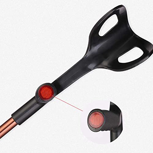 1 paio di stampelle per avambraccio per adulti, bastone da passeggio ergonomico, stampelle per adulti, 2 stampelle per avambraccio di supporto per deambulazione per adulti, stampelle regolabili,