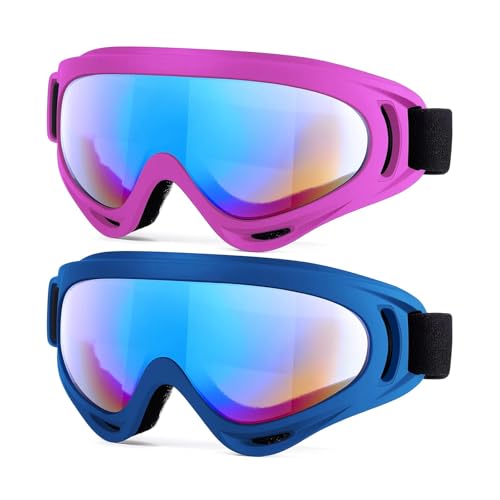 ActHose 2-Pack Color Ski Goggles